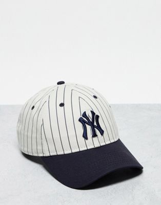 New Era 9Twenty New York Yankees pinstirpe unisex cap in navy ASOS