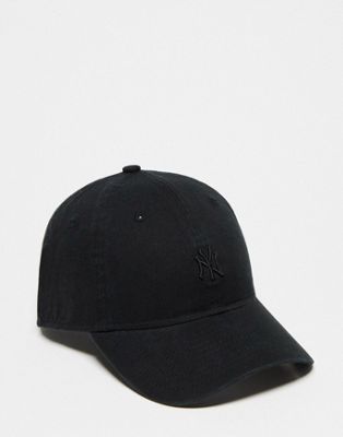 New Era 9Twenty NY Yankees mini logo unisex cap in black