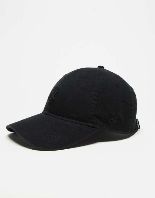 New Era – 9Twenty NY Yankees – Unisex-Kappe in Schwarz mit kleinem Logo, 3 von 4