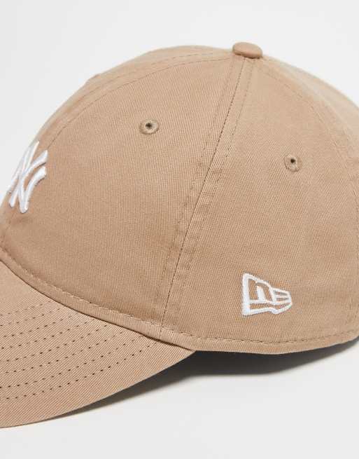 New Era - 9Twenty - NY Yankees - Vasket beige kasket med lille logo, 3 af 4