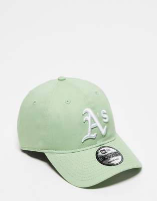 New Era - 9twenty Oakland Athletics - Kappe in Hellgrün-Blau