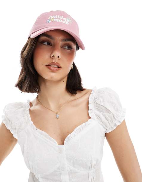 New Era – 9twenty – Rosa, ostrukturerad keps med holiday-text - view 1