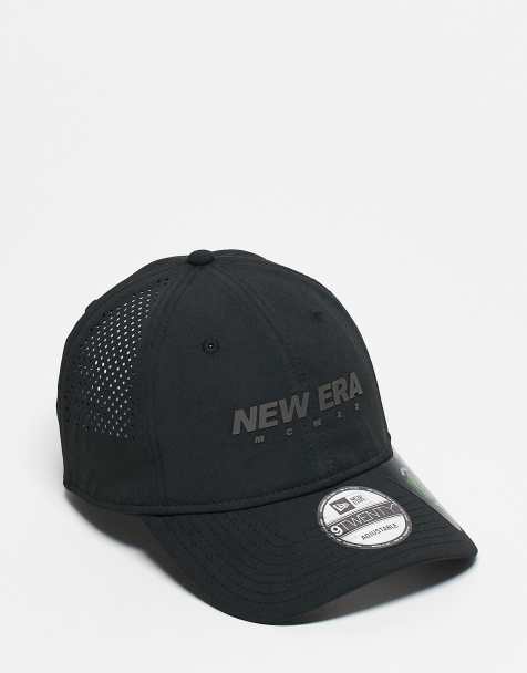 New Era 9twenty rubber logo cap in black - view 1