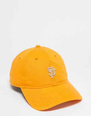 New Era - 9twenty San Francisco Giants - Kappe in verwaschenem Orange mit kleinem Logo