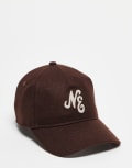 [New Era] New Era 9Twenty unstructured logo cap in brown One Size BROWN