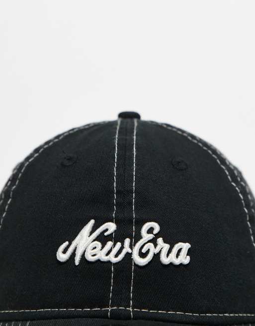 New Era – 9Twenty – Unstrukturierte Kappe in Schwarz mit Logo-Schriftzug, 2 von 3
