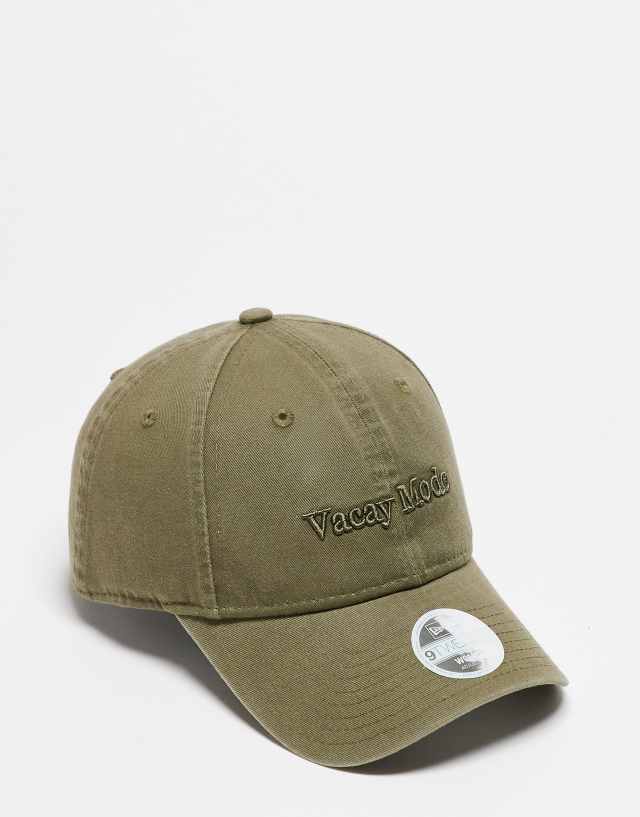 New Era - 9twenty vacay mode cap in washed green