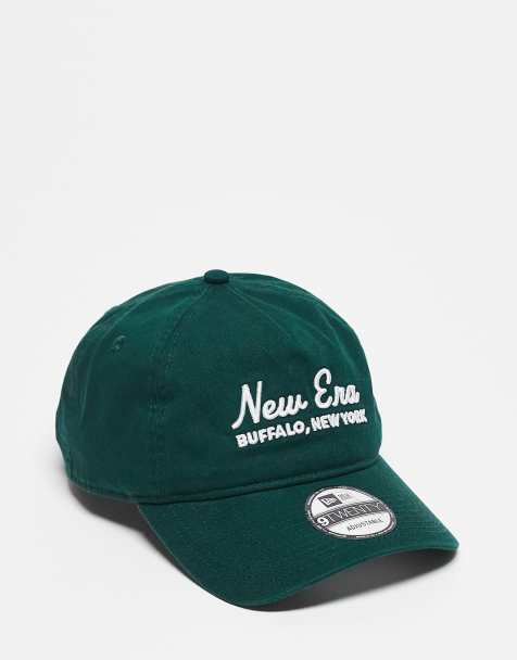 New Era 9twenty washed cotton cap in dark green - view 1