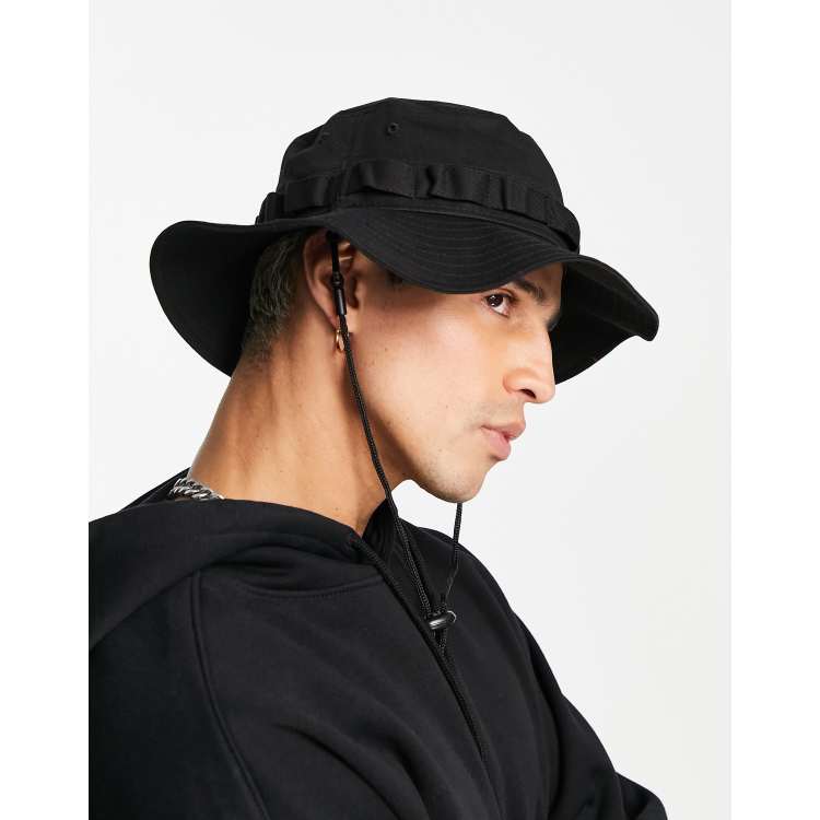 New Era adventure bucket hat in black ASOS