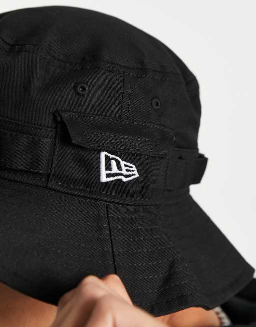 New Era adventure bucket hat in black | ASOS