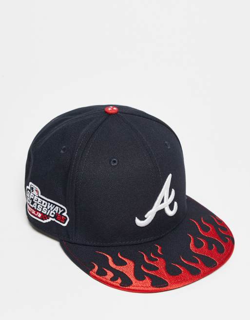 New Era – Atlanta Braves 9fifty – Granatowa czapka z daszkiem z płomieniami