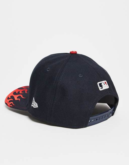 New Era Atlanta Braves 9Forty A frame cap with contrast peak in in multi, 3 of 3