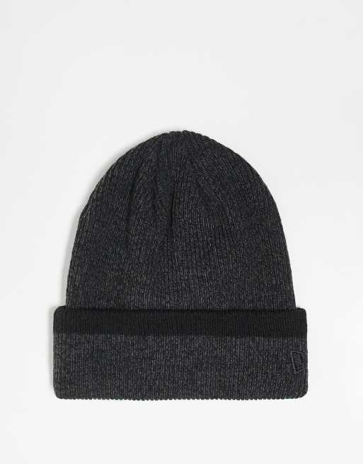 New Era - Beanie met omslag in grijs 