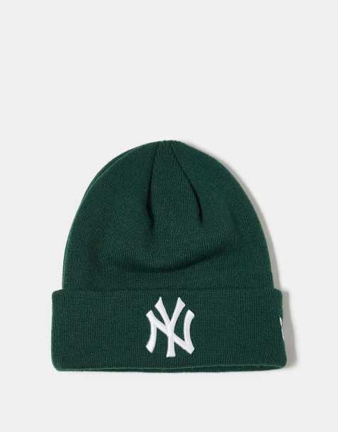 New Era - Berretto in acrilico dei NY Yankees verde scuro con risvolto - view 1