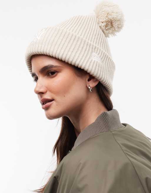 New Era - Bonnet pour femme à deux pompons NY Yankees - Beige, 3 de 3