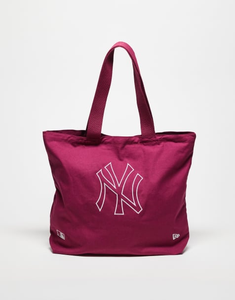 New Era - Borsa shopping in tela leggera rossa con logo dei New York Yankees - view 1