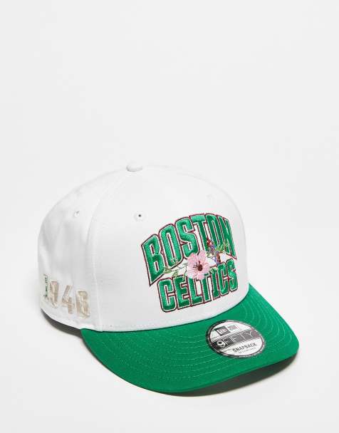 New Era Boston Celtics 9fifty contrats peak cap in white - view 1