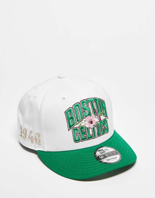 New Era Boston Celtics 9fifty contrats peak cap in white