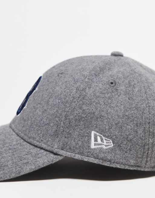 New Era Boston Red Sox 9forty melton wool unisex cap in grey , 2 of 4