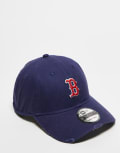 [New Era] New Era Boston Red Sox distressed 9Twenty cap in navy No Size Black