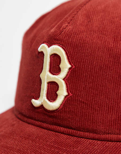 New Era Boston Red Sox Golfer corduroy cap in burgundy, 2 of 3