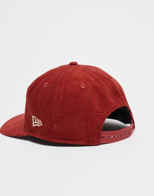 New Era Boston Red Sox Golfer corduroy cap in burgundy, 3 of 3