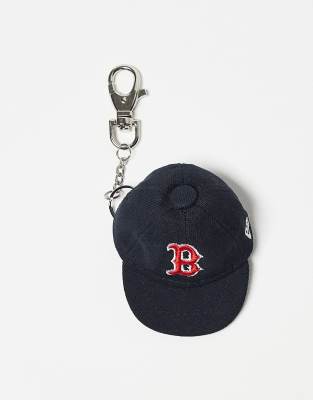 New Era New Era Boston Redsox mini cap keyring chain in navy