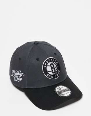 New Era - Brooklyn Nets 9Forty - Kappe in Grau