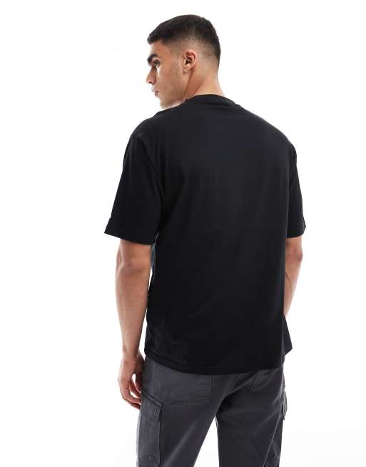 New Era Brooklyn Nets graphic front t-shirt in black, 3 of 4