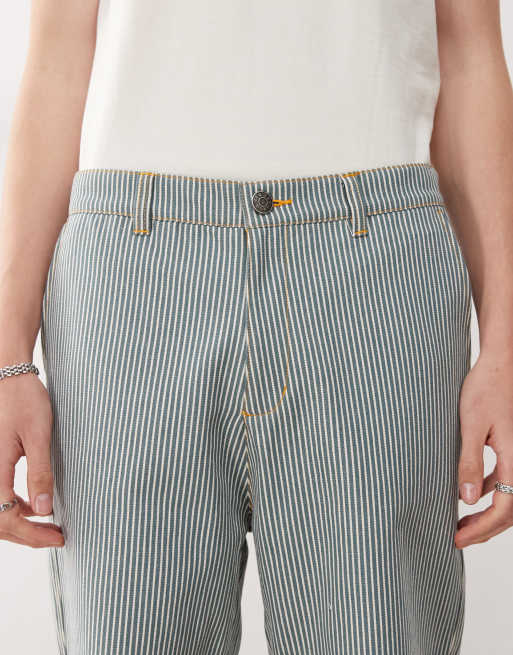 New Era – Bunte, weite Denim-Jeans mit Nadelstreifen, Kombiteil , 5 von 5