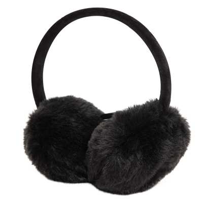 New Era - Cache-oreilles pour femme en fausse fourrure - Noir