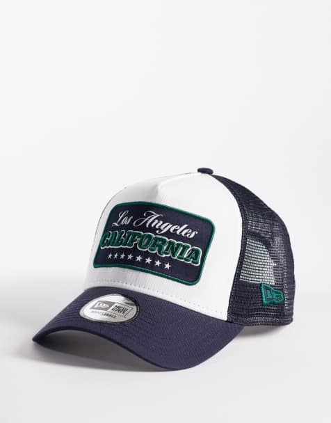 New Era – California – Granatowo-biała czapka trucker z naszywką - view 1