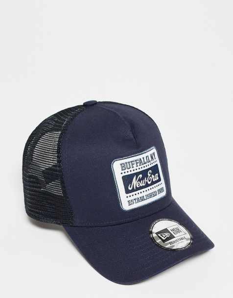 New Era - Cappellino trucker blu navy con toppa del logo - view 1