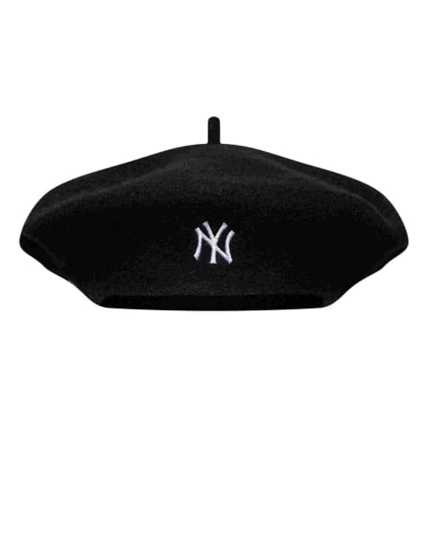 New Era casquette béret en laine noire avec logo NY Yankees femme - view 1