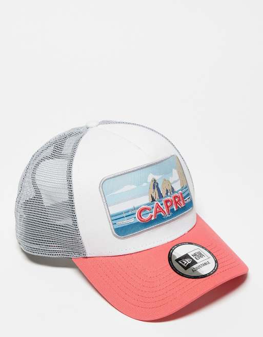 New Era - Casquette camionneur à écusson location de vacances - Orange multicolore