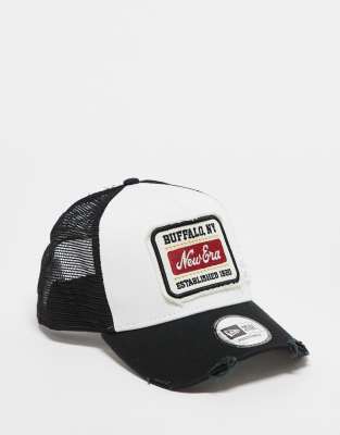 new-era-casquette-camionneur-avec-cusson-r-tro-blanc-et