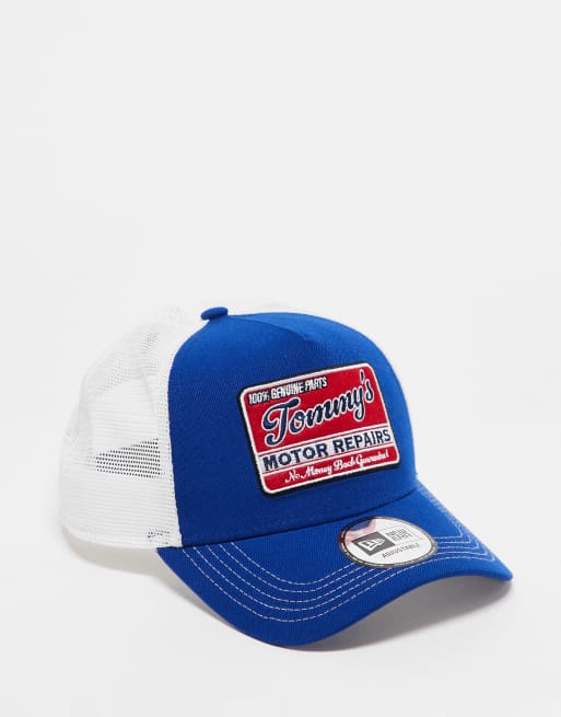 New Era - Casquette camionneur avec écusson rétro - Bleu et multicolore