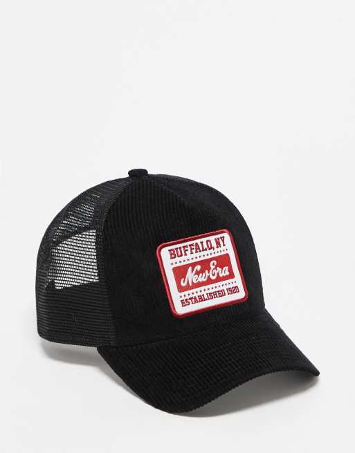New Era - Casquette camionneur avec écusson rétro - Noir