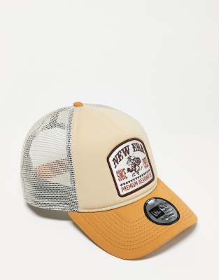 New Era - Casquette camionneur avec écussons - Jaune et multicolore - view 1