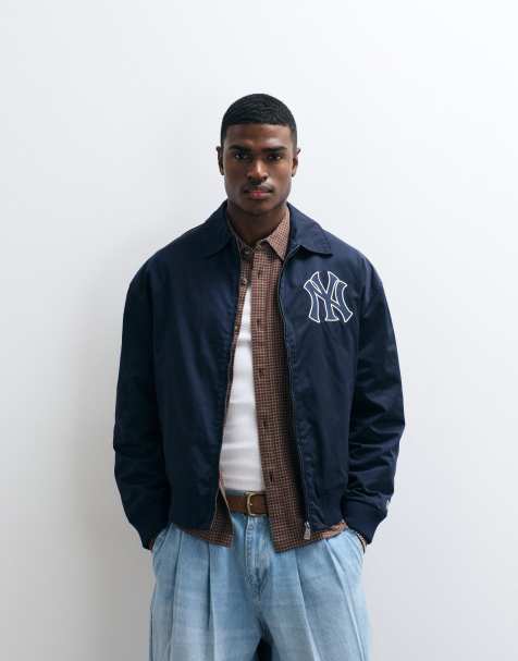 New Era - Chaqueta azul marino de estilo entrenador con logo de los NYY - view 1