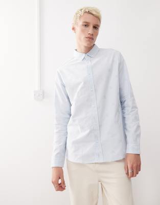 New Era - Chemise à manches longues avec mini logo NY Yankees brodé - Bleu