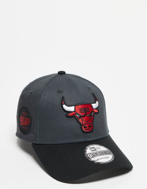 New Era - Chicago Bulls - 9forty - Pet in grijs met contrasterende zwarte klep - view 1