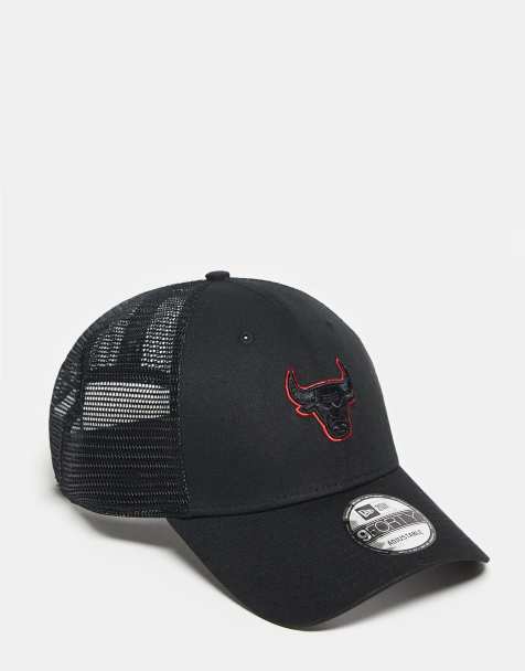 New Era - Chicago Bulls 9forty - Truckerpet in zwart - view 1