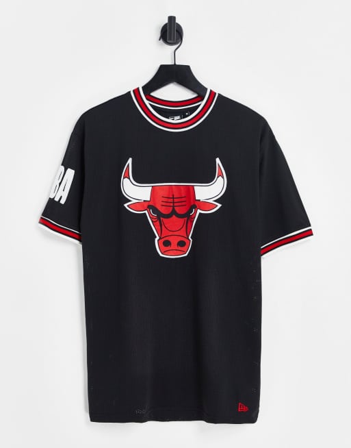 NBA Bulls logo mesh baseball shirt, ASOS