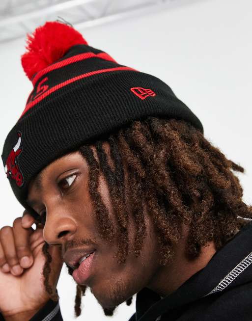 Chicago Bulls New Era Vintage Select Pom Knit Beanie