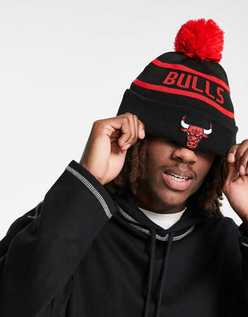 New Era Chicago Bulls beanie hat in black