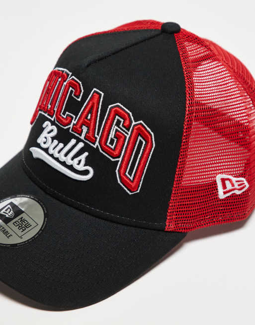 New Era – Chicago Bulls E Frame – Czarna czapka trucker z kolorowymi wstawkami, 2 z 3