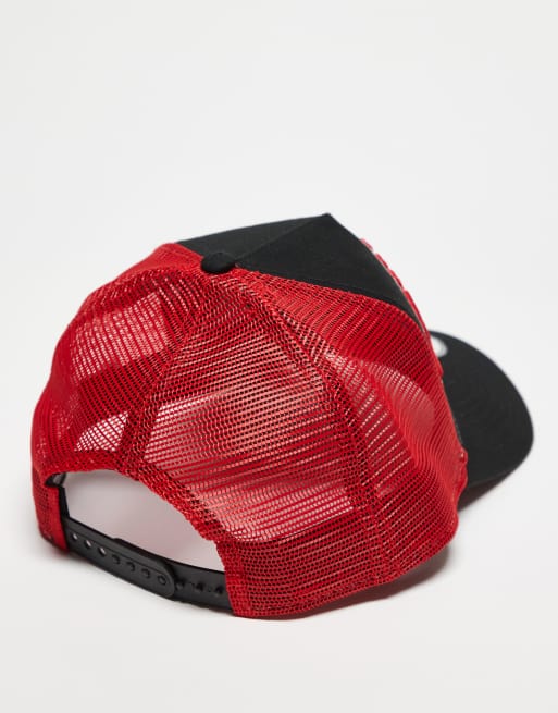 New Era – Chicago Bulls E Frame – Czarna czapka trucker z kolorowymi wstawkami, 3 z 3