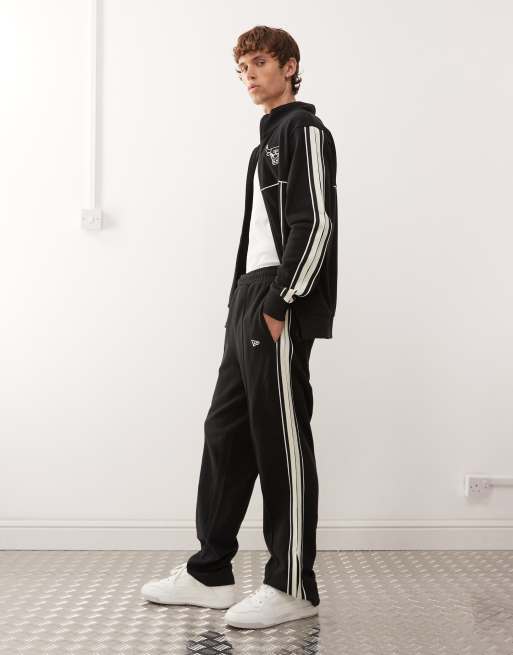 New Era – Chicago Bulls – Gerade geschnittene Jogginghose in Schwarz, Kombiteil, 3 von 5