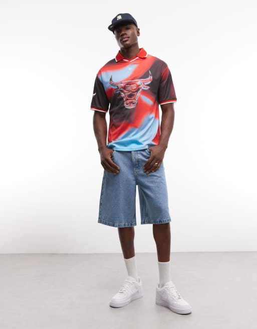 New Era - Chicago Bulls - Jersey top met grafische NBA-print in multi, 2 van 7